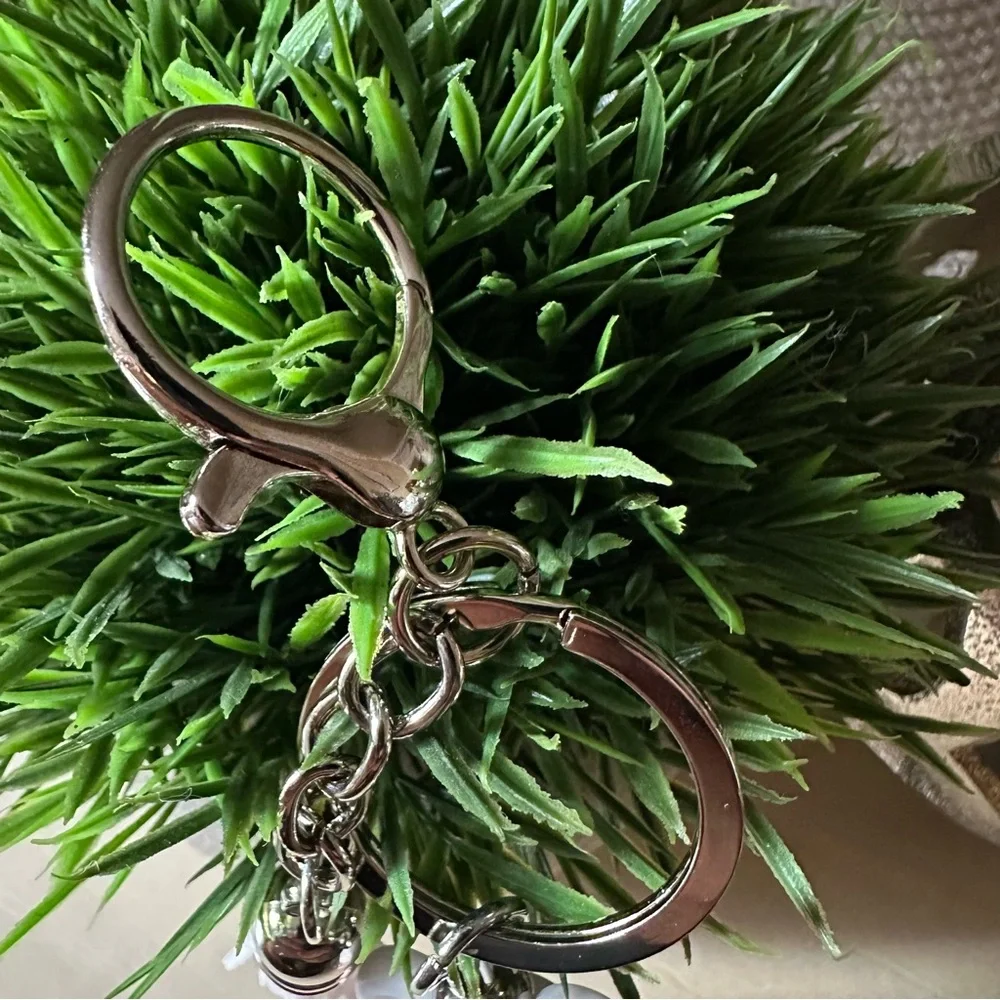 Mickey Mouse Keychain With White‎ Tassel